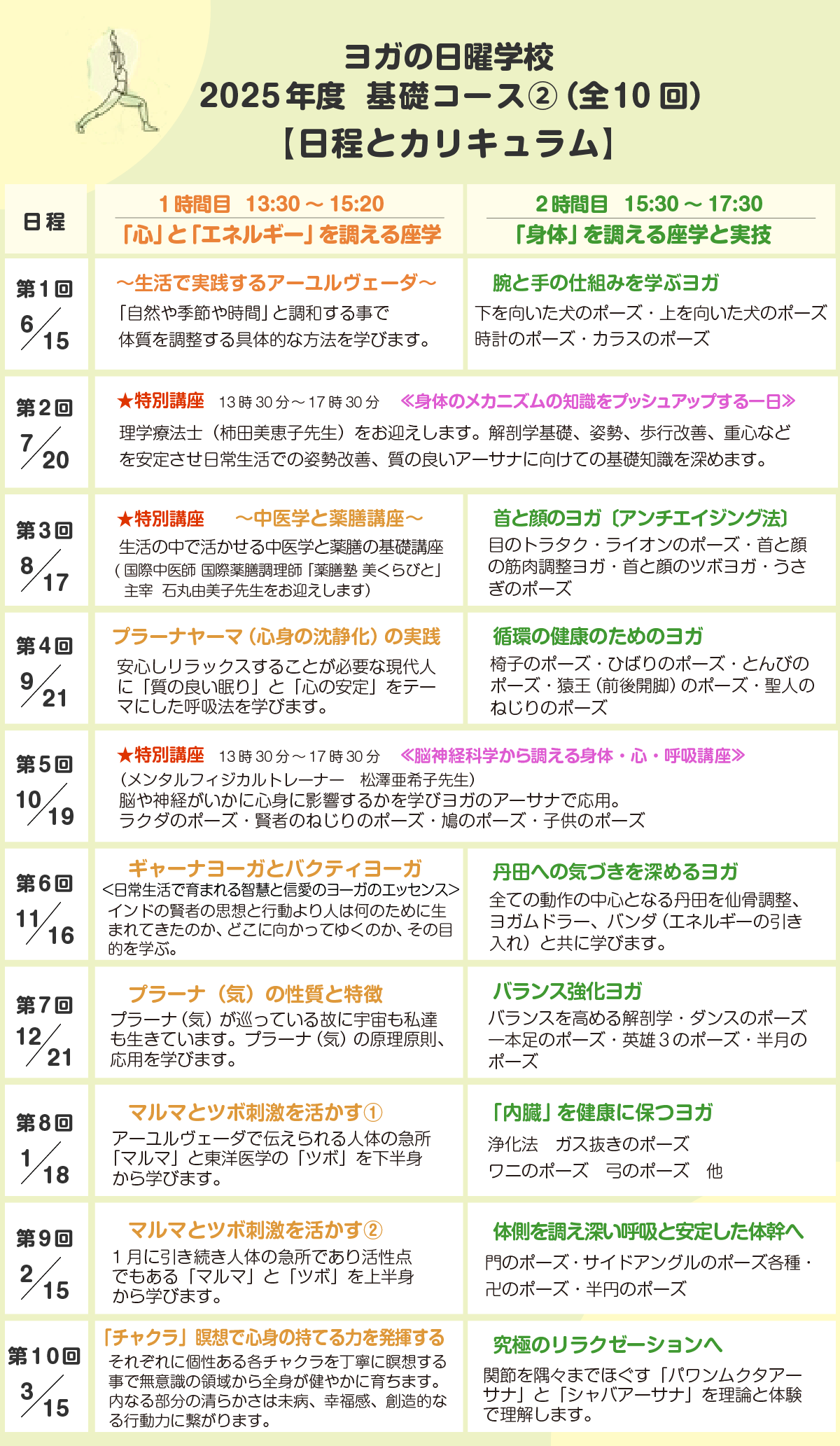 ヨガの日曜学校